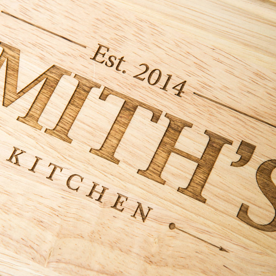 Family Name Chopping Board